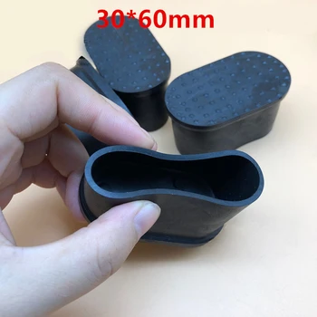 15*30 20*40 25*50 30*60mm PVC plastiko dangtelį padengti elipsės, ovalo formos plastikinis vamzdis išorinis baigiasi dulkių įrodymas nulio įrodymas, kojos padas