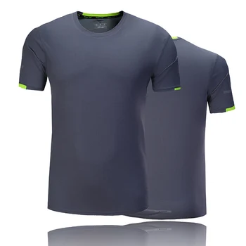 Aukštos kokybės bėga Trumpas Rankovėmis Slim Kvėpuojantis Mados, Sporto, T-marškinėliai, Unisex