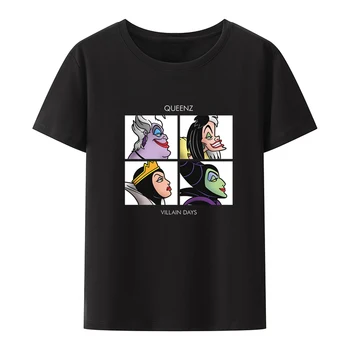 Queenz Piktadarys Dienų Juokingi Grafikos Derliaus Įdomu, Print T-shirt Camisa Puikus Marškiniai ir Palaidinės Ulzzang De Mujer Mielas