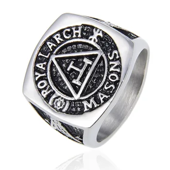 Amerikos Freemasons nerūdijančio plieno žiedas laišką titano plieno žiedas