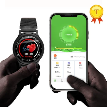 Smart apyrankę Pranešimą skambučių priminimas kraujo spaudimo stebėjimo ip68 Vandeniui Smartband Fitness Tracker 