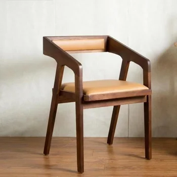 Virtuvės Minimalistinio Medienos Kėdė Makiažas Nordic Office Dizaino Valgomojo Kėdės Lounge Pažangias Baldų Karieta Kambarį Kėdės