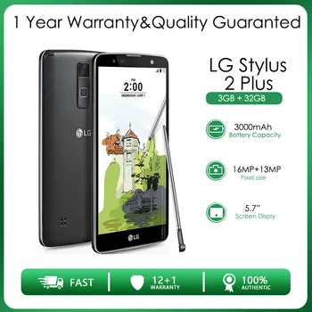 LG Stylus 2 Plius Restauruotas 32GB Atrakinta ROM 4G LTE Galinio vaizdo Kamera dual sim 16MP 5.7