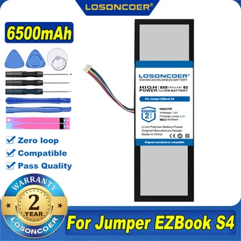 100% Originalus LOSONCOER NAUJAS 6500mAh Baterija Jumper EZBook S4 DN-3487265 5080270P Z140A-PK Notebook Nešiojamas Baterija