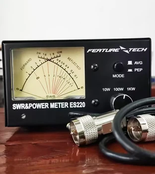 1000W ES220 V2 SWR Matuoklis, Galios Matuoklis VHF/UHF Dual Band 140-480MHz AVG/PEP Matuoklis
