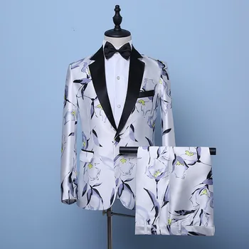 2023 Tiktų vyrų slim priimančiosios MC veiklos suknelė veiklos kostiumas korėjos versija studija nuotrauka choras drabužiai