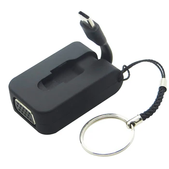 Nešiojamų Pultelio USB-C USB 3.1 C Tipo Male VGA Moterų 2K 1080P Ekranas Ekranas Adapteris Konverteris Kabelis Macbook