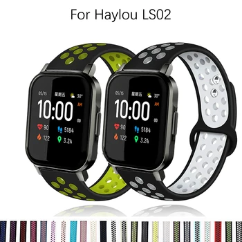 Silikono Dirželis Xiaomi Haylou Ls02 Smart Watch Band Sporto Keičiamų Apyrankės Už Amazfit Neo/Pvp S U Lite Pro GTS2 Correa