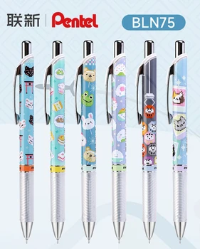 1pc Pentel BLN75 Gelio Rašiklis Tokijo Istorija Pikselių Limited Edition Mielas Pen 0,5 mm Juodas Greitai Džiūstantis Rašalas Japonijos Raštinės reikmenys