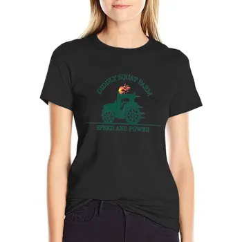 Diddly Pritūpęs Ūkio Žalia Dovana Gerbėjų T-Shirt vasaros drabužių grafinis t marškinėliai marškinėliai Moterims