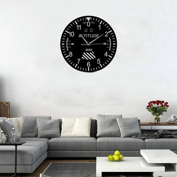 Aukščiamačio Sieninis Laikrodis Stebėjimo Pilotas Oro Plokštumos Aukščio Matavimo Modernios Sienos, Žiūrėti Klasikiniai Namų Dekoro Priemonė