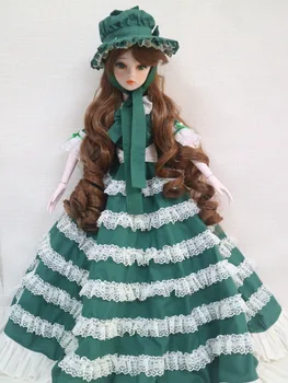 Mados Stilius 1/3 BJD Doll 60cm Plastiko jungtinio kilnojamojo lėlės apima drabužius