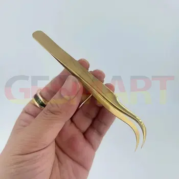 Kinijoje Pagaminti Aukštos Kokybės Nerūdijančio Plieno Pincetas Aukso Lenktas Arkos Pincetai
