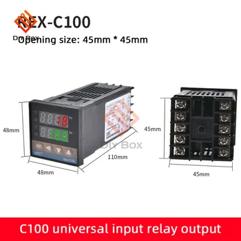 REX-C100 Skaitmeninis PID Protingas Temperatūros Reguliatorius Universalus REX C100 Termostatas Relės Išėjimo 220V