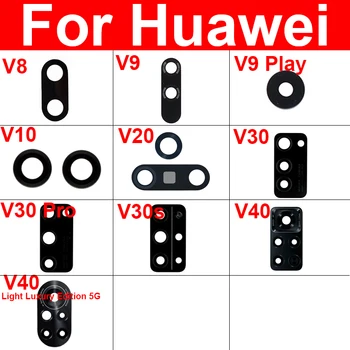 Galinis galinė vaizdo Kamera Stiklinis Lęšis Su Įklija, Huawei Honor Peržiūrėti V8 V9 Žaisti V10 V20 V30 V30S V30Pro V40 Light Luxury Edition 5G