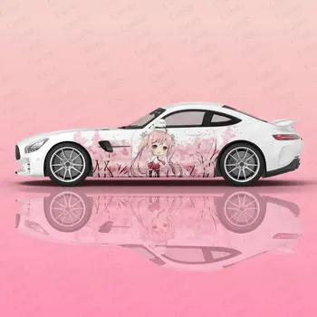 Anime Sakura Sakura Mergina, Automobilių Kėbulo Lipdukų Itasha Vinilo Automobilių Pusėje Lipdukas Lipdukas Automobilių Kėbulo Lipdukas Automobilių Dekoro Lipdukai