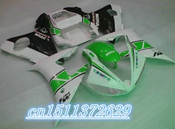 ABS Lauktuvės komplektas tinka YZF 2003-2005 R6 kūno rinkiniai YZF R6 03 04 05 aukštos klasės purvasargiai žalia juoda balta