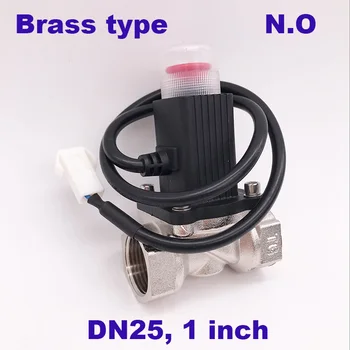 GOGO DN25A rankinis atstatymas 1 colio Nikeliu dujų avarinės shut off solenoid valve namų DC9-24V DC 12V