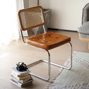 Šiuolaikinės Rotango Kambarį Kėdės Makiažas Office Atsipalaiduoti Skaitant Akcentas Valgomojo Kėdės, Miegamojo Sillon Individualius Sodo Baldai