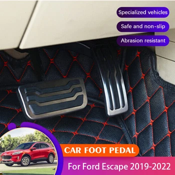 Automobilio Pedalus Apima Ford Escape Acessories Ford Kuga 2019~2021 2022 Automobilio Stabdžių Ir Sankabos Pedalai Pagalvėlės Acessories Gręžimo Nr.