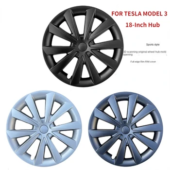 4PCS /nustatyti Tesla Model 3 18 Colių Stebulės Dangtelis Originalus Automobilio Pakeitimo Varantys Bžūp Automobilių Hubcap Pilnas draudimas Priedai 2023