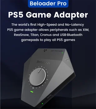 Beloader pro PS5 adapteris žaisti visus P5 žaidimų Valdiklį, Klaviatūrą, Pelę Konverteris USB Bluetooth5.0 Gamepad perjungti xone