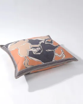 45x45cm Vilnonis rankų darbo užraktas krašto pagalvės užvalkalą ne su core