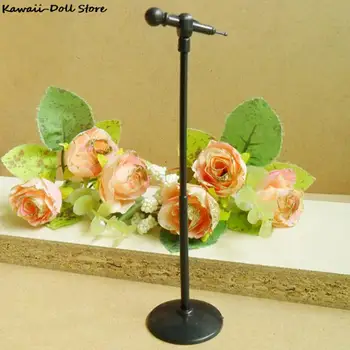 Mielas Mini Plastiko Mikrofono Modelį, Miniatiūriniai Lėlių Baldų Priedai