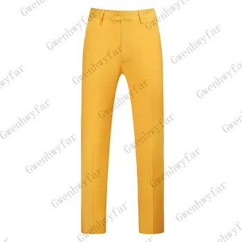 2020 kelnės vyrams Orange vientisos Spalvos, Verslo atsitiktinis pantalon homme vyrų šiltu vilnos kelnės Vyrams, Darbo Drabužiai Pants Plus Size