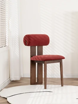 Šiaurės Dizaineris Medžio Masyvo Kėdės, Miegamojo Baldai, Kašmyras Viena Kėdė Virtuvės Baldai Flannelette Valgomojo Kėdės.