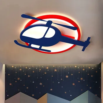 TEMAR Vaikų Lėktuvo Lubų Lempa LED 3 Spalvų Animaciją Šviesos Namuose, Vaikų Miegamasis, vaikų Darželis Dekoras