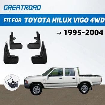 Mudflaps Toyota Hilux VIGO 4WD1995-2004 m. Su paminos Purvo Atvartais Splash Apsaugai Purvasargių Priekiniai Priekiniai Atvartu