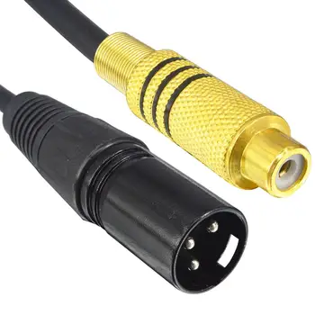 3-Pin XLR Male Kabelio su RCA Moterų Prijunkite Garso Kabelį 15cm audio kabelis