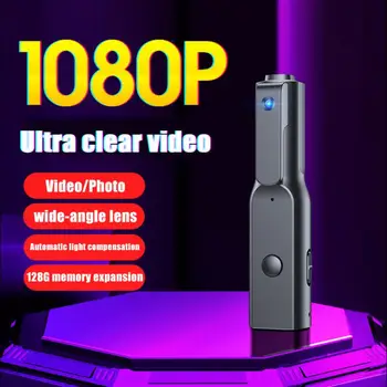 128GB Pen Mini Digtal Kamera Full 1080P Vaizdo Garso Diktofonas Profesionalus Sportas DV Kūno Kamera Mažosios Auklės Kameros