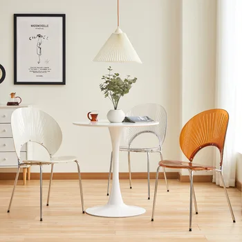 Ins kūrybos namuose atlošas shell valgomasis kėdės, Modernaus minimalistinio restoranas pieno arbata parduotuvė laisvalaikio kėdė Nodic baldai, kėdės