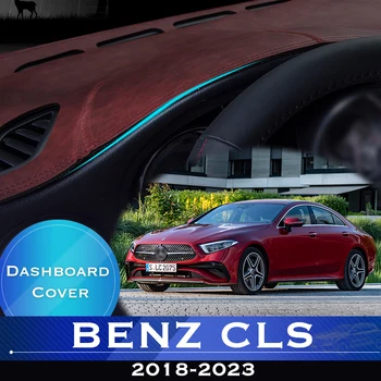 Mercedes Benz CLS 2018-2023 Automobilio prietaisų Skydelyje Išvengti Šviesos Padas Priemonė Platforma Stalas Padengti Odos Anti-Slip Brūkšnys Kilimėlis Kilimas