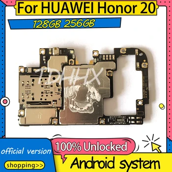 Atrakinta Už Huawei Honor 20 Plokštė Su Pilna Žetonų Logika Valdybos Išrinktų Pakeisti Garbę 20 Mainboard