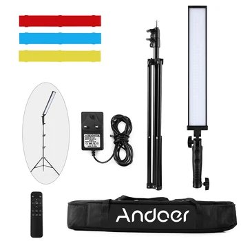 Andoer BH-20H Handheld LED Vaizdo Šviesos, Fotografijos Apšvietimo Rinkinys su 2m Šviesos Stovas Nuotolinio Valdymo Studija, Video, Fotografavimo