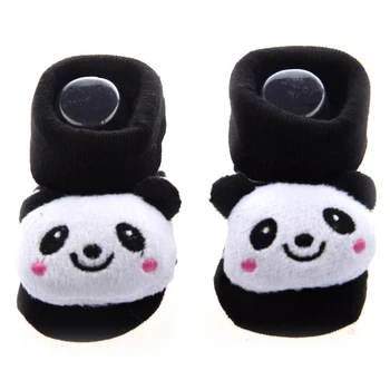4X Panda - Neišvengiamai Mielas Kūdikis, Berniukas, Mergaitė 3D Bootie Kojinių Stabdžių / Ne Slydimo 0-12 Mėnesių