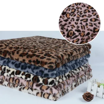 160cm pločio triušio kailio leopardas spausdinti pliušinis audinys 2021 aukštos kokybės minkštas žaislas kailis megztinis pliušinis audinys 1Meter