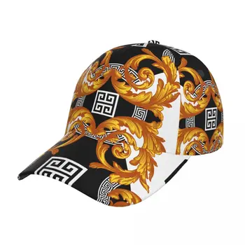 Golfo skrybėlę vyrų Beisbolo kepuraitę Sporto Golden Baroko Atsitiktinis Snapback Skrybėlių Mados Lauko Hip-Hop Kepurės Vyrams, Moterims, Unisex