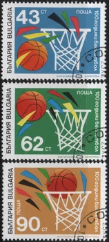 3Pcs/Set Bulgarija Pašto Ženklų 1997 M. Krepšinio, Pažymėtos Pašto Ženklų Kolekcionavimas