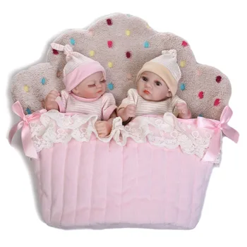 NPKCOLLECTION 2017 naujas reborn baby lėlės mini twin soft real švelnus prisilietimas kūdikių lėlės playmates vaikams