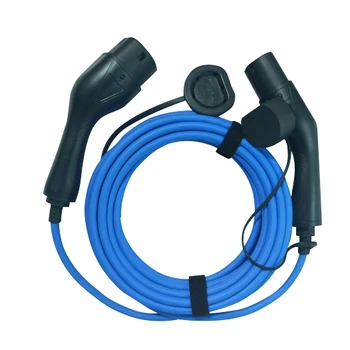 Nešiojamų EV kabelis su EV Plug Jungtis IEC62196-2 Mode 3 Type 2 EV Įkroviklis Elektrinių Transporto priemonių Įkrovimo Kabelis