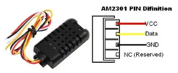 AM2301 Skaitmeninis Temperatūra ir Drėgmė Jutiklio Modulis 1/ 5/ 20meter Dirbti RTU5023 S264 S264