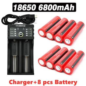 Batterie ličio-jonų, 3.7 V, supilkite lampe torche Led, chargeur, livraison gratuite