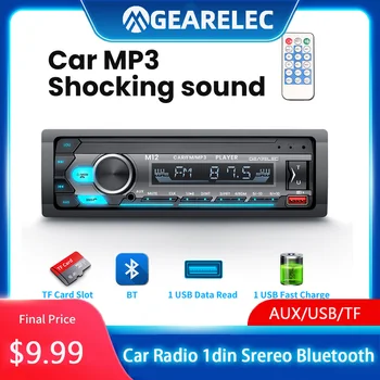 Automobilio Radijas 1din Srereo Bluetooth, MP3 Grotuvas, FM Imtuvas Su Nuotolinio Valdymo AUX/USB/TF Kortelę Brūkšnys Rinkinys