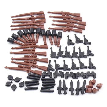 WW2 Karinės 98K Pistoletas Ginklas Karių Armijos Pastato Blokus Mini figūrėlių, Plytos Modelio kūrimą Vaikams Žaislas Kalėdų Dovanos