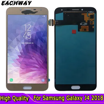 TFT Samsung Galaxy J4 2018 LCD J400F/DS Ekranas Jutiklinis Ekranas skaitmeninis keitiklis Asamblėjos atsarginių Dalių, Skirtų 