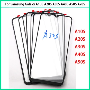 Naujas Samsung Galaxy A10S A20S A30S A40S A50S A70S Jutiklinio Ekrano LCD Priekinio Stiklo plokštės Touchscreen Stiklo Su OCA Pakeisti